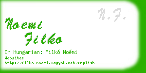 noemi filko business card