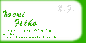 noemi filko business card